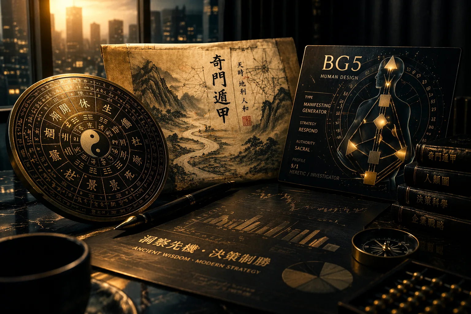 奇门遁甲与人类图 BG5 企业策略文章配图